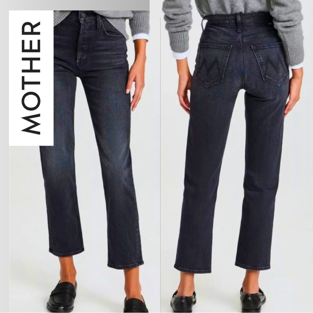 MOTHER Superior “The Tomcat” Straight Leg High Rise Denim Jeans Size 23